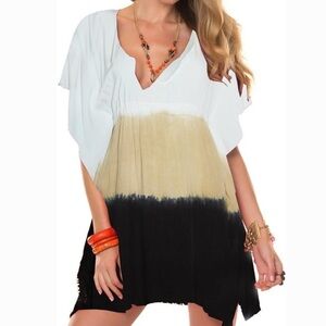 Becca Radiance sunrise neutral earthy ombré beach coverup